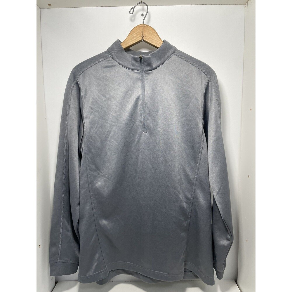 Mens Medium Black Clover Quarter Zip Light Sweatshirt  Live Lucky